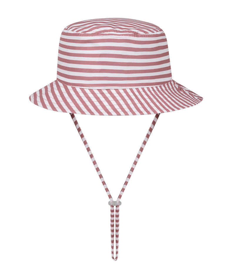 Millymook Girls Bucket Hat - Amber With White Stripes - Lisa
